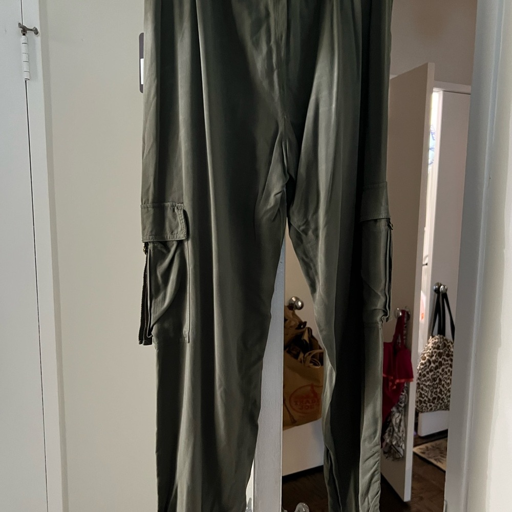 PJ Salvage Olive Green Track Pants